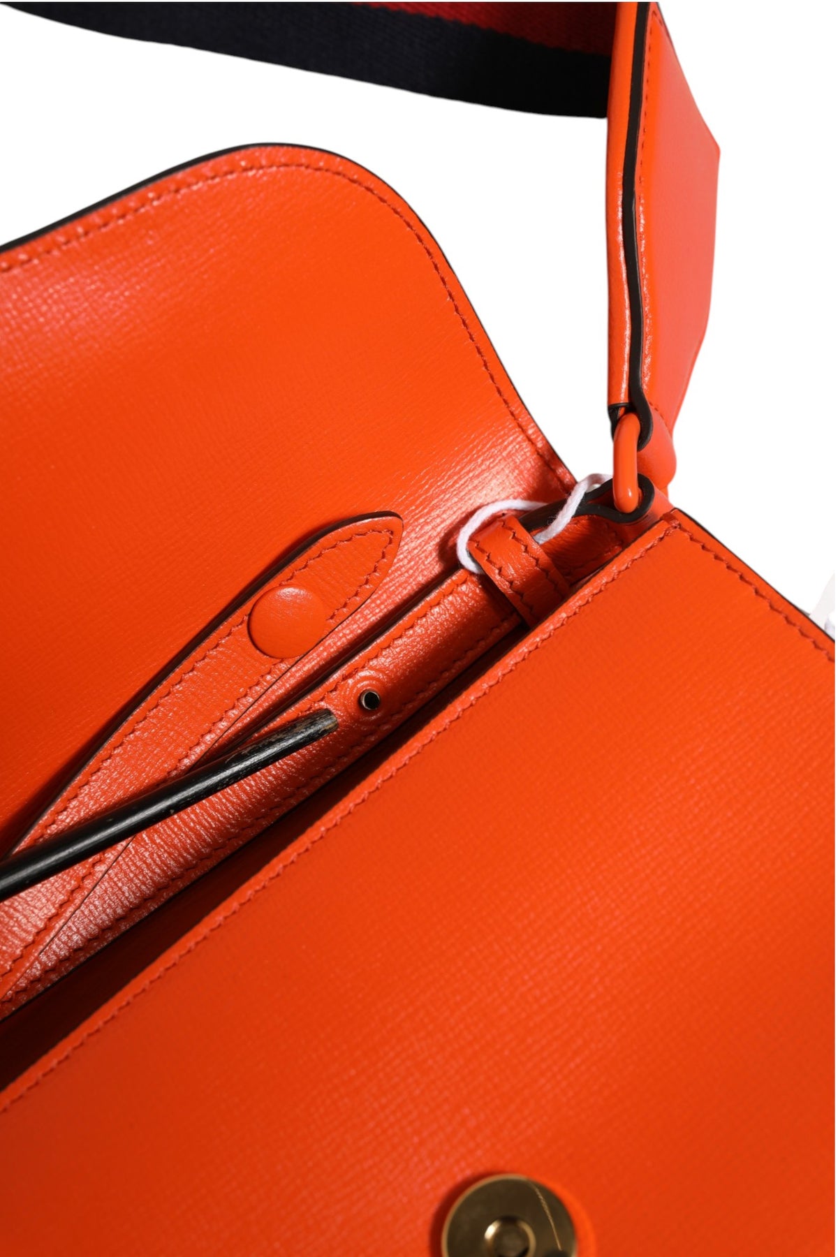 Gucci Horsebit 1955 Enamel Mini Shoulder Bag - Orange