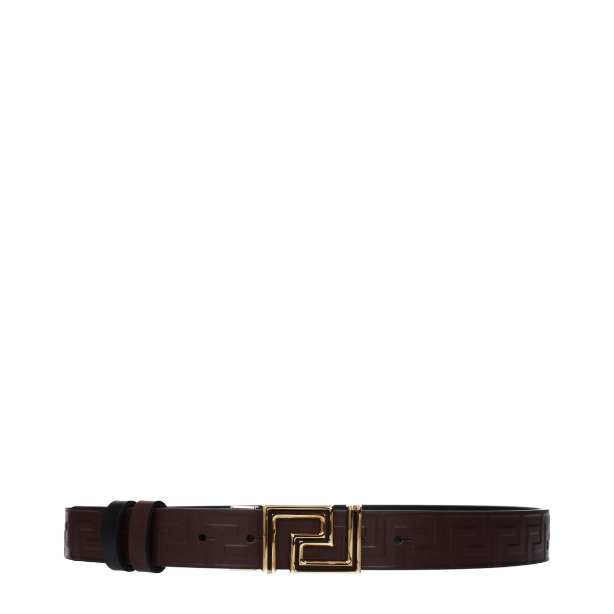 Versace Brown Leather Regular Belt - Stylish and Versatile