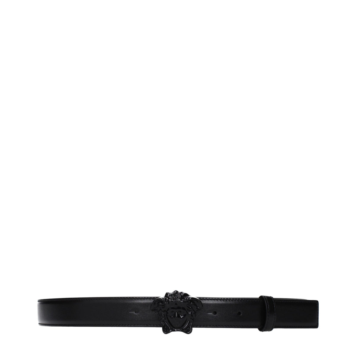 Ceinture en Cuir Noir Regular Versace