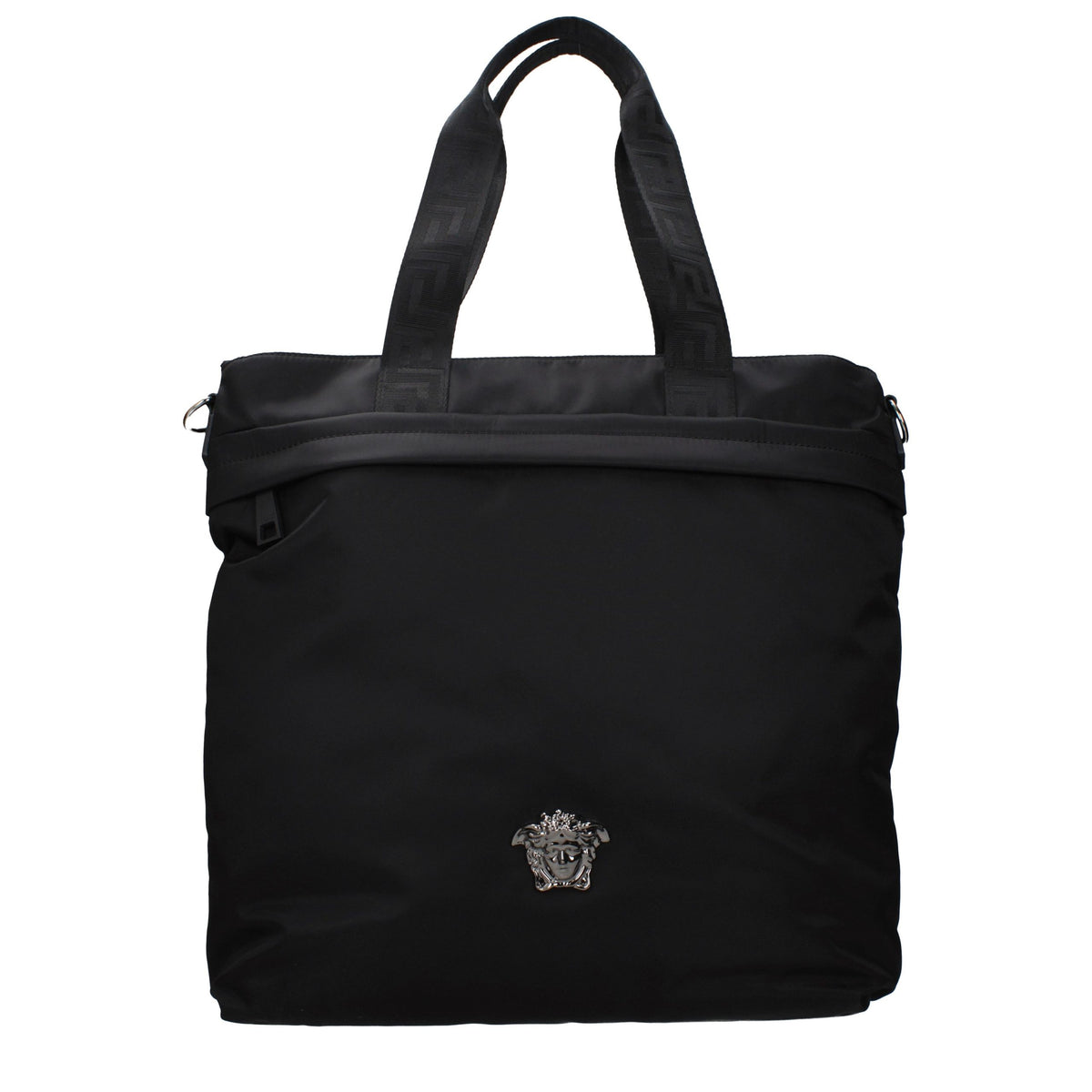 Sac à bandoulière en nylon noir Versace