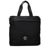 Sac à bandoulière en nylon noir Versace