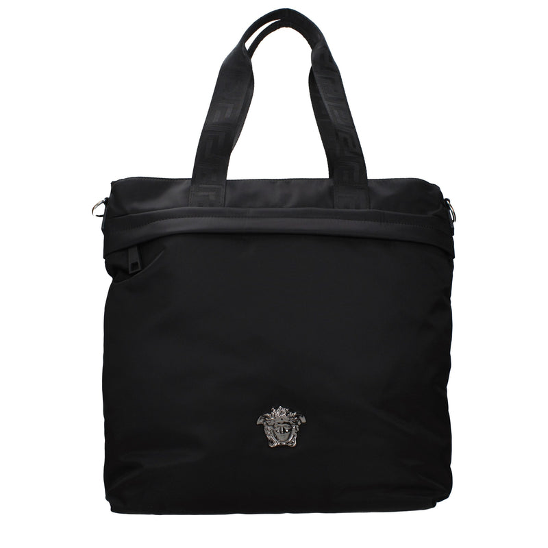 Sac à bandoulière en nylon noir Versace