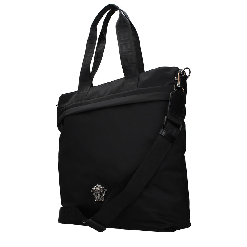 Sac à bandoulière en nylon noir Versace