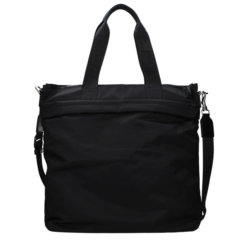 Sac à bandoulière en nylon noir Versace