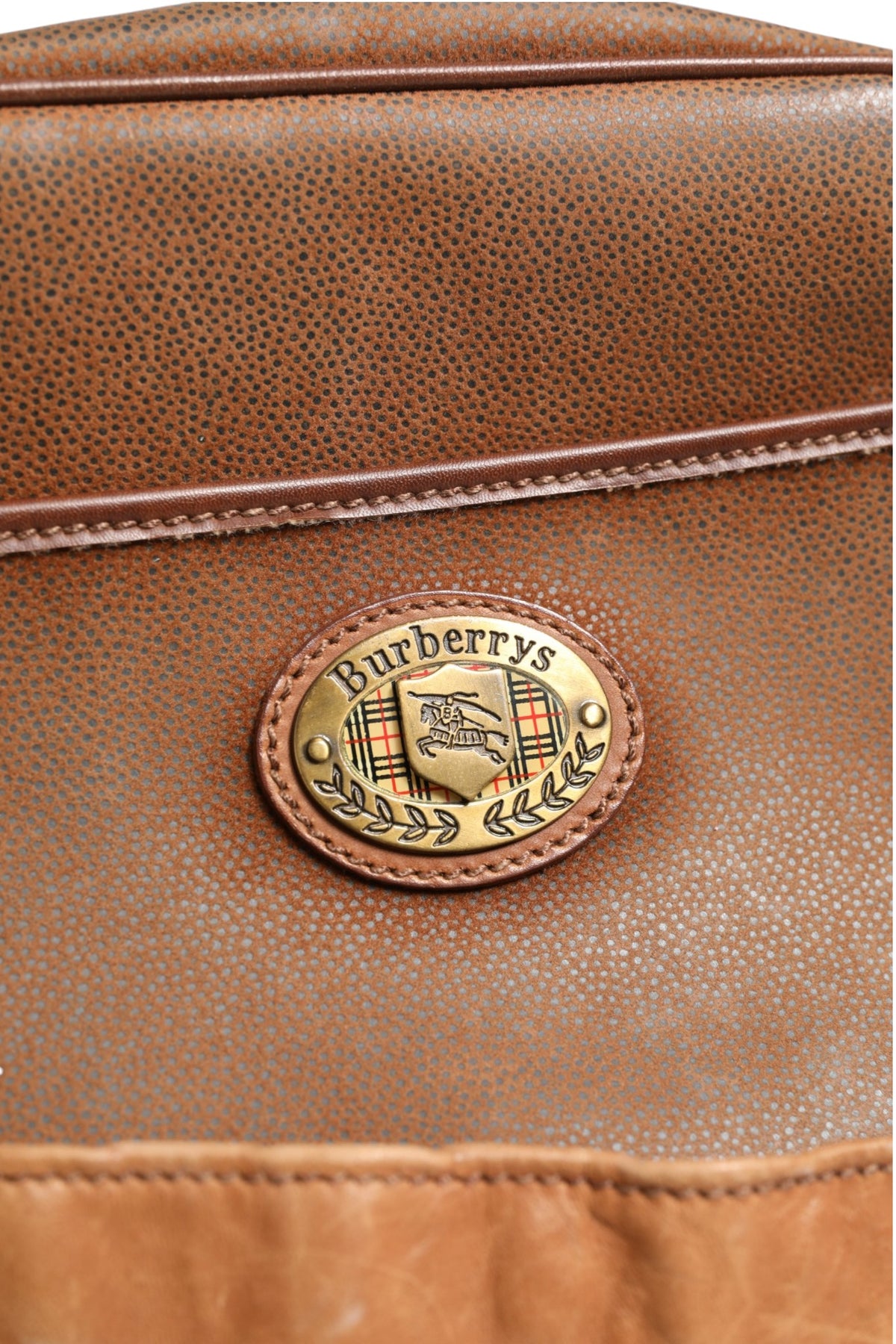Sac à bandoulière Burberry marron et or