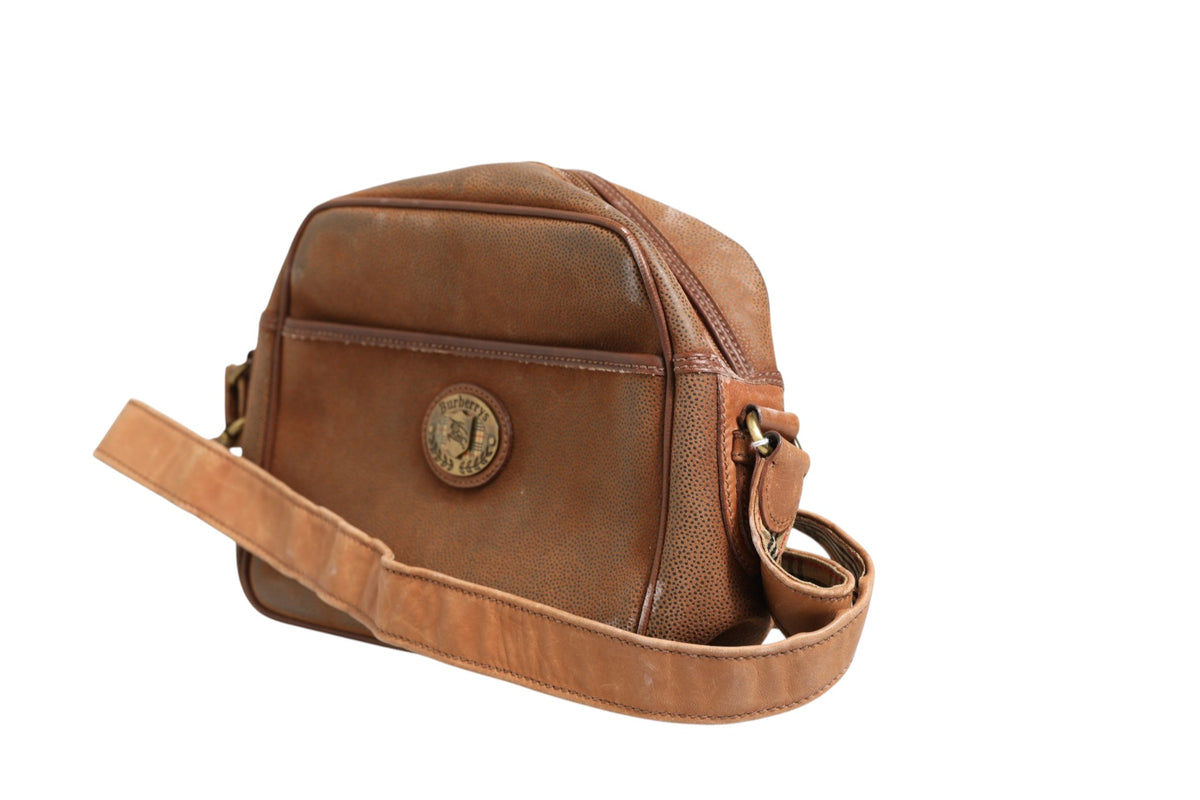 Sac à bandoulière Burberry marron et or