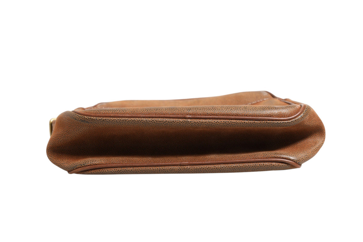 Sac à bandoulière Burberry marron et or