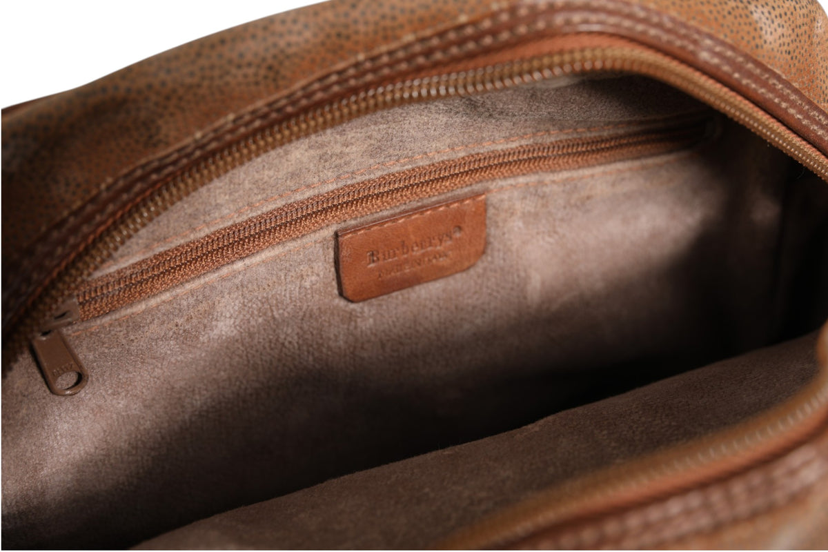 Sac à bandoulière Burberry marron et or