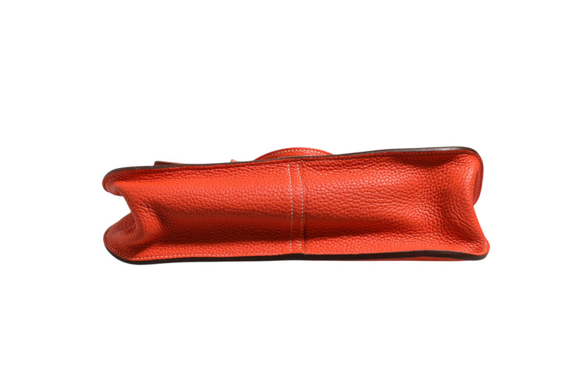 Hermès Rouge Casaque Clemence Halzan 31 avec Quincaillerie Palladium