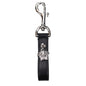 Versace Black Leather Keychain