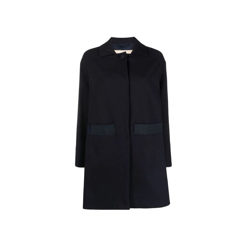 Herno Blue Cotton Coat for Women
