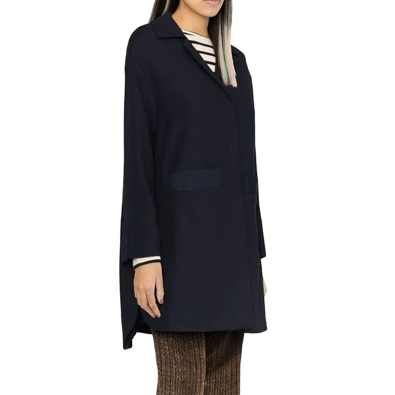 Herno Blue Cotton Coat for Women