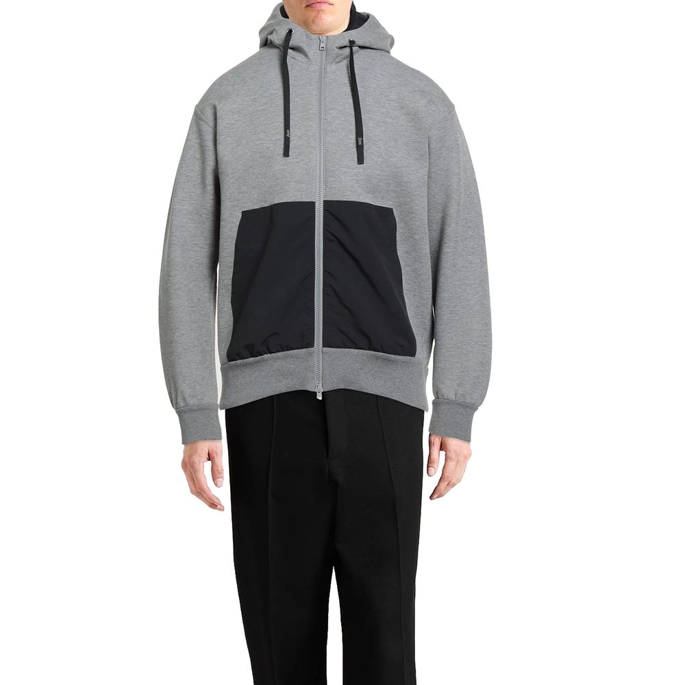 Herno Gray Cotton Sweatshirt for Men