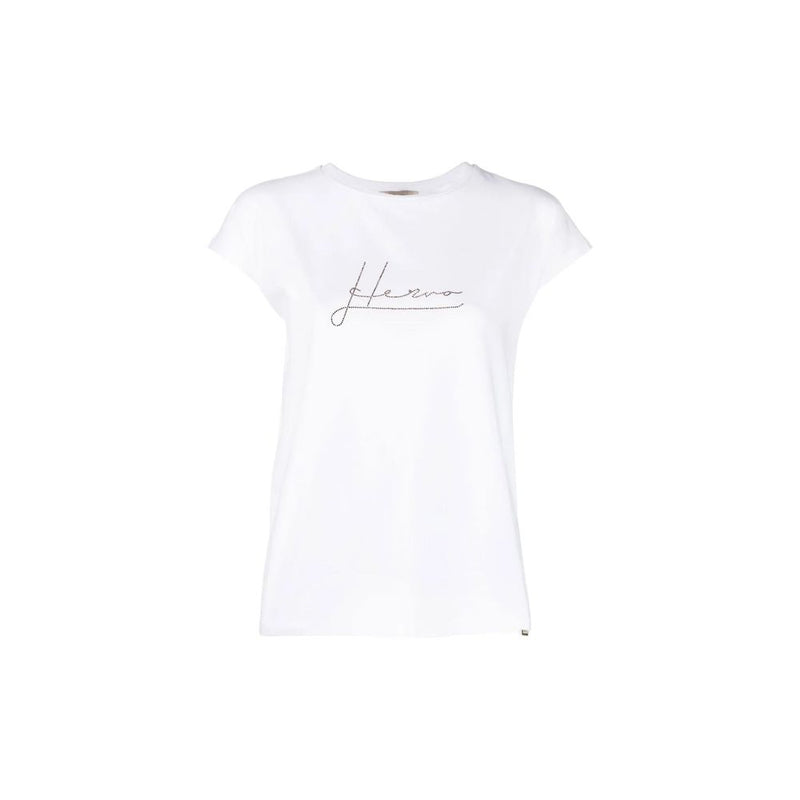Herno White Cotton T-Shirt for Women