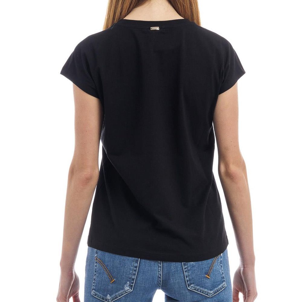 Herno Black Cotton T-Shirt for Women