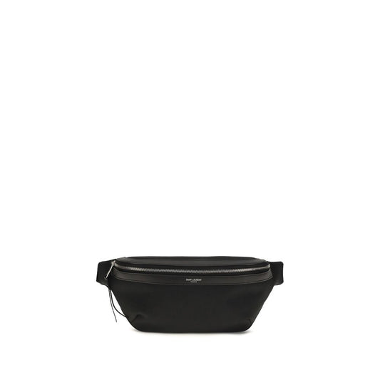 Saint Laurent Fanny Pack en Coton Noir - Accessoire Pratique
