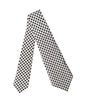 Dolce & Gabbana White Black Polka Dot Silk Adjustable Women Necktie Tie