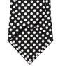 Dolce & Gabbana Black White Polka Dot Silk Adjustable Women Necktie Tie