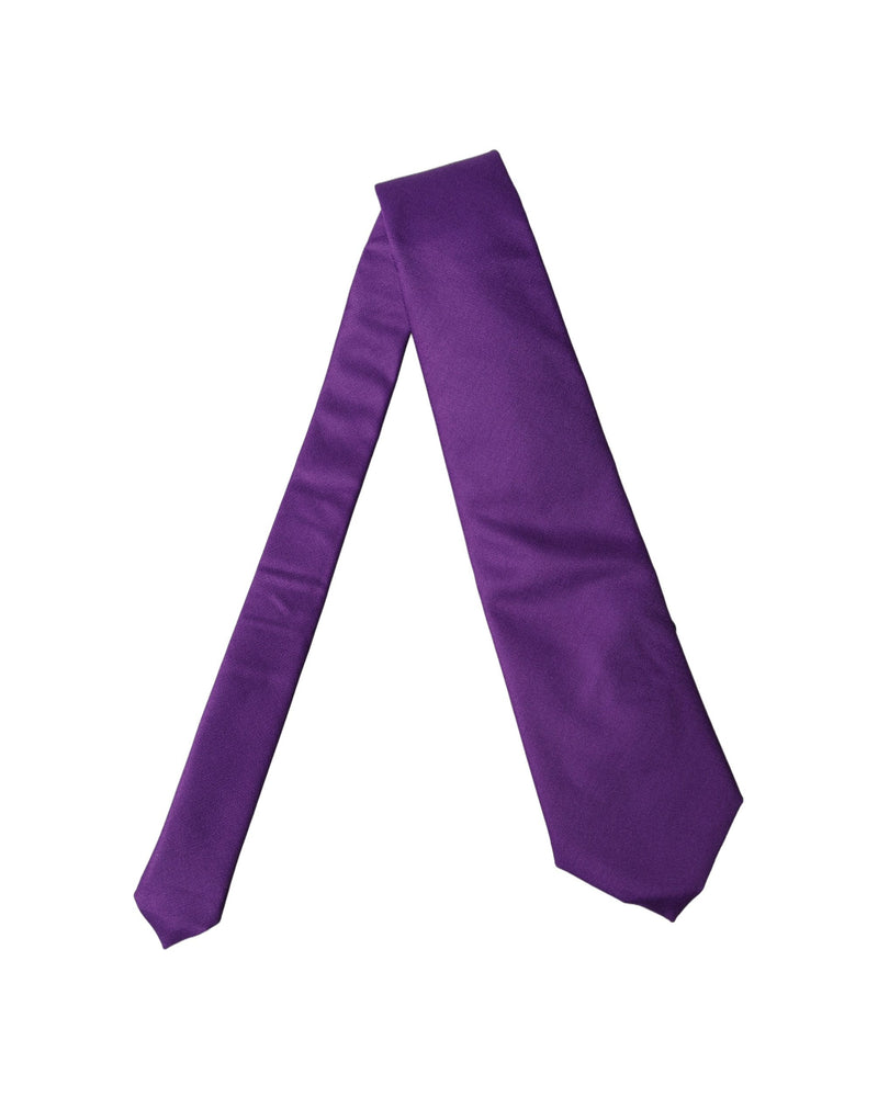 Dolce & Gabbana Purple Adjustable Women Necktie