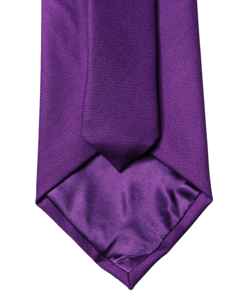 Dolce & Gabbana Purple Adjustable Women Necktie