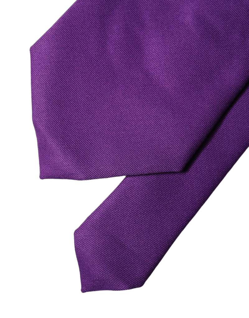 Dolce & Gabbana Purple Adjustable Women Necktie