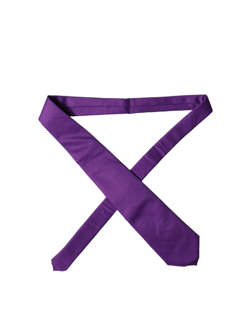 Dolce & Gabbana Purple Adjustable Women Necktie
