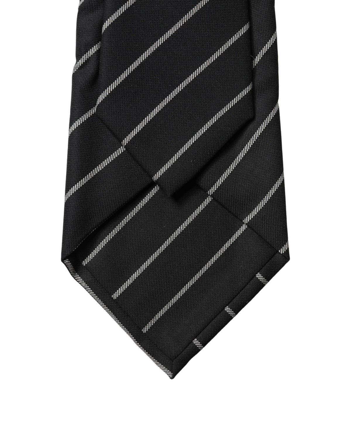 Dolce & Gabbana Black and White Stripes Women Necktie