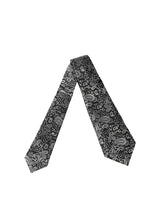 Dolce & Gabbana Black White Paisley Silk Adjustable Women Necktie Tie