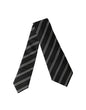 Dolce & Gabbana Black White Stripes Silk Adjustable Women Necktie Tie