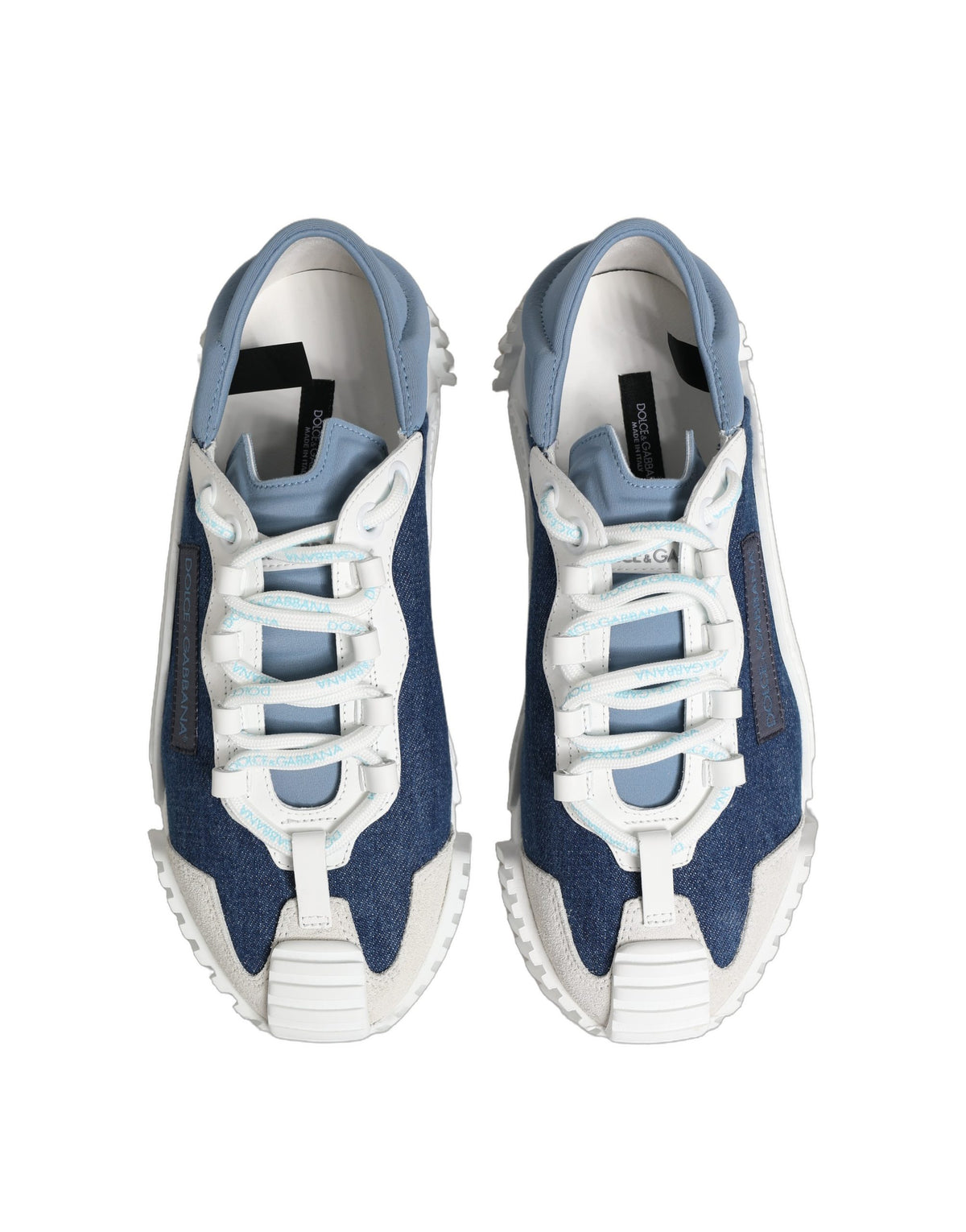Dolce & Gabbana Blue White Low Top NS1 Sneakers
