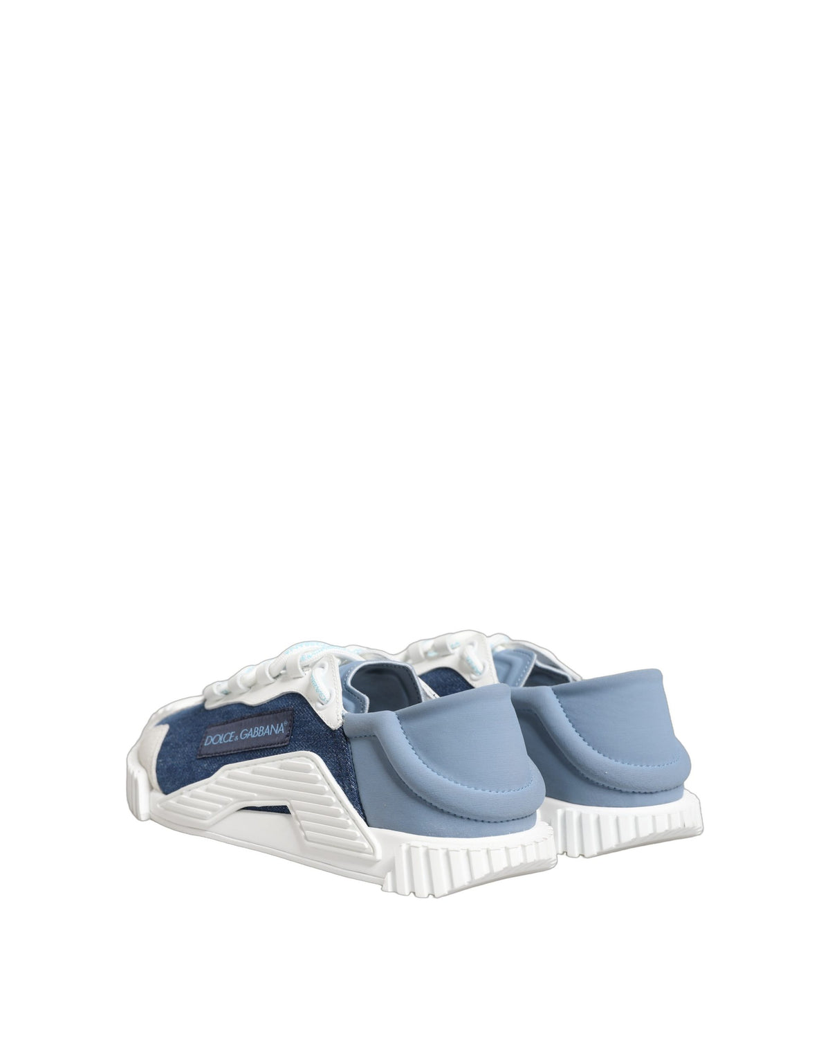 Dolce & Gabbana Blue White Low Top NS1 Sneakers