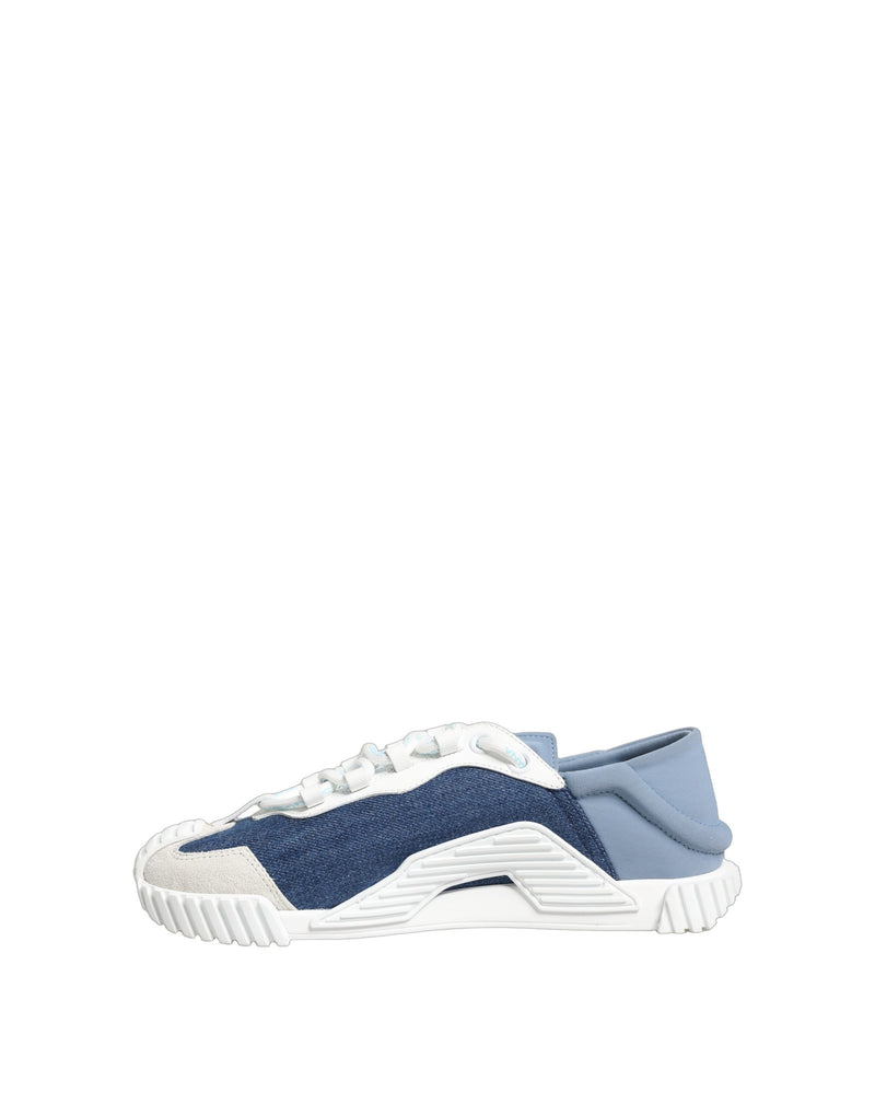 Dolce & Gabbana Blue White Low Top NS1 Sneakers
