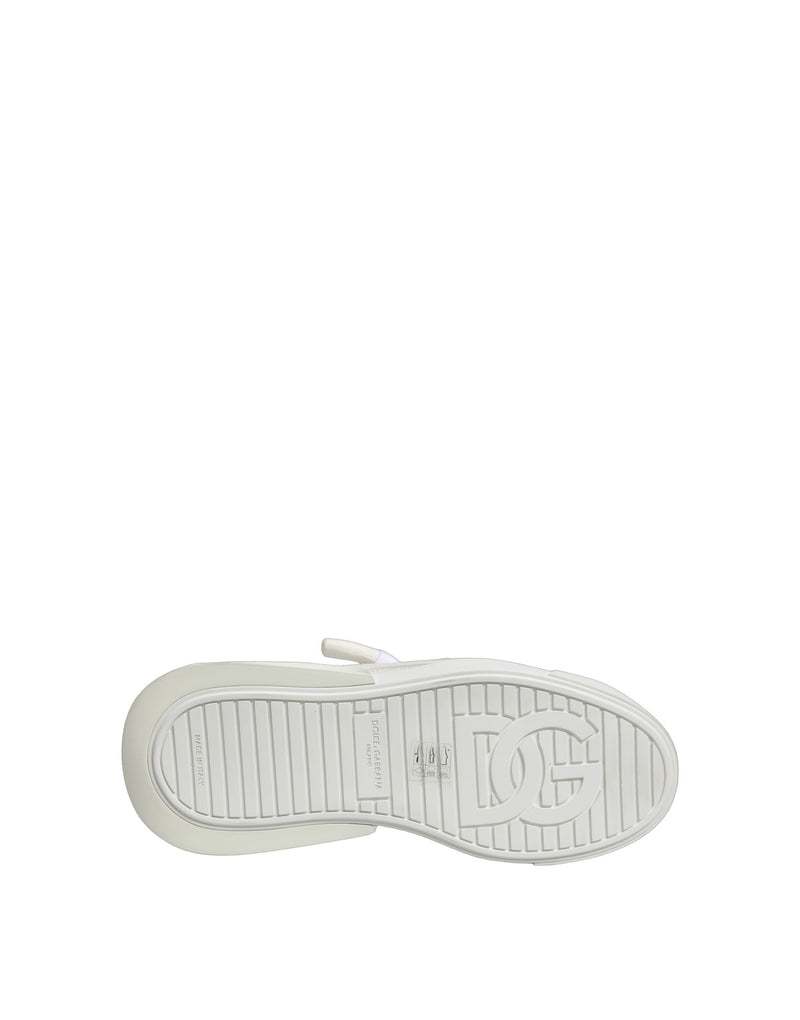 Dolce & Gabbana White Calfskin Low Top Sneakers for Men