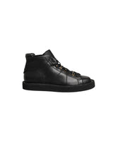 Dolce & Gabbana Black Leather Lace-Up Ankle Boots for Men