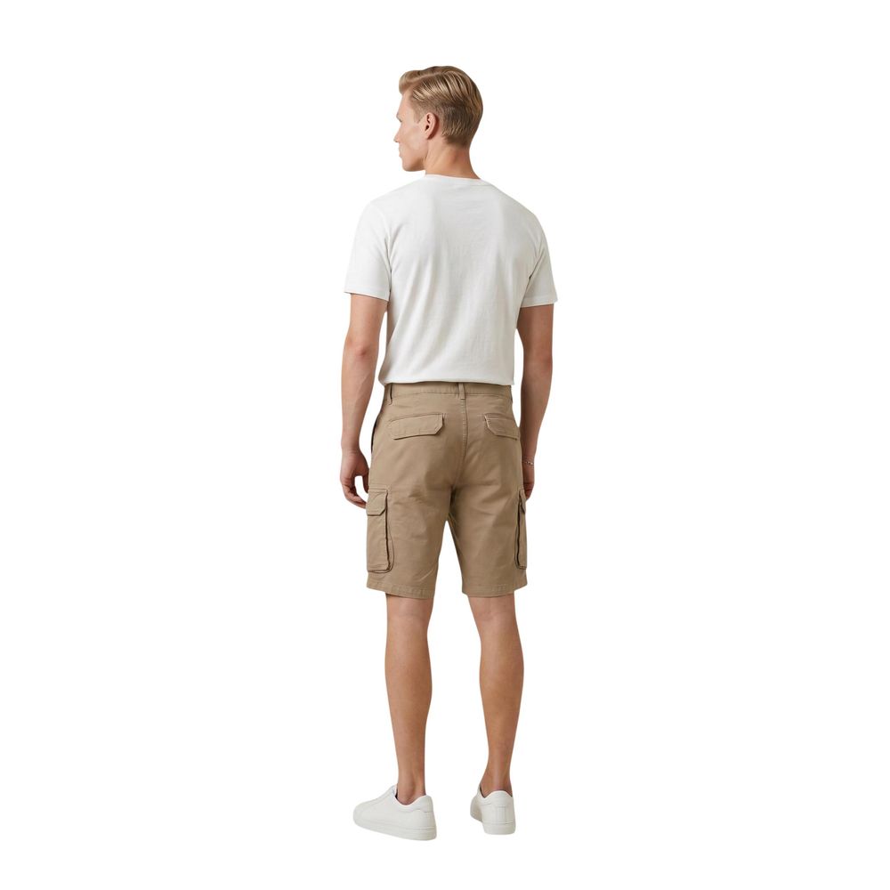 Lyle & Scott Beige Cotton Bermuda Shorts for Men