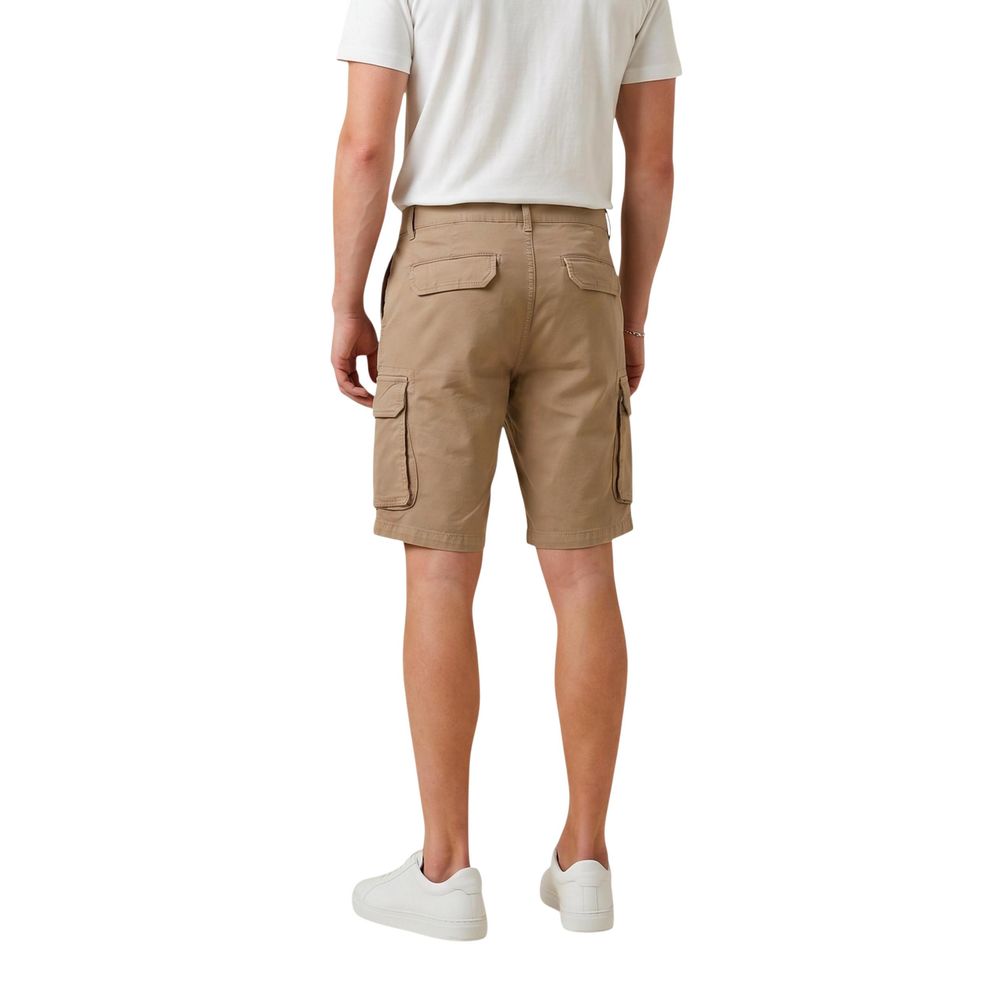 Lyle & Scott Beige Cotton Bermuda Shorts for Men