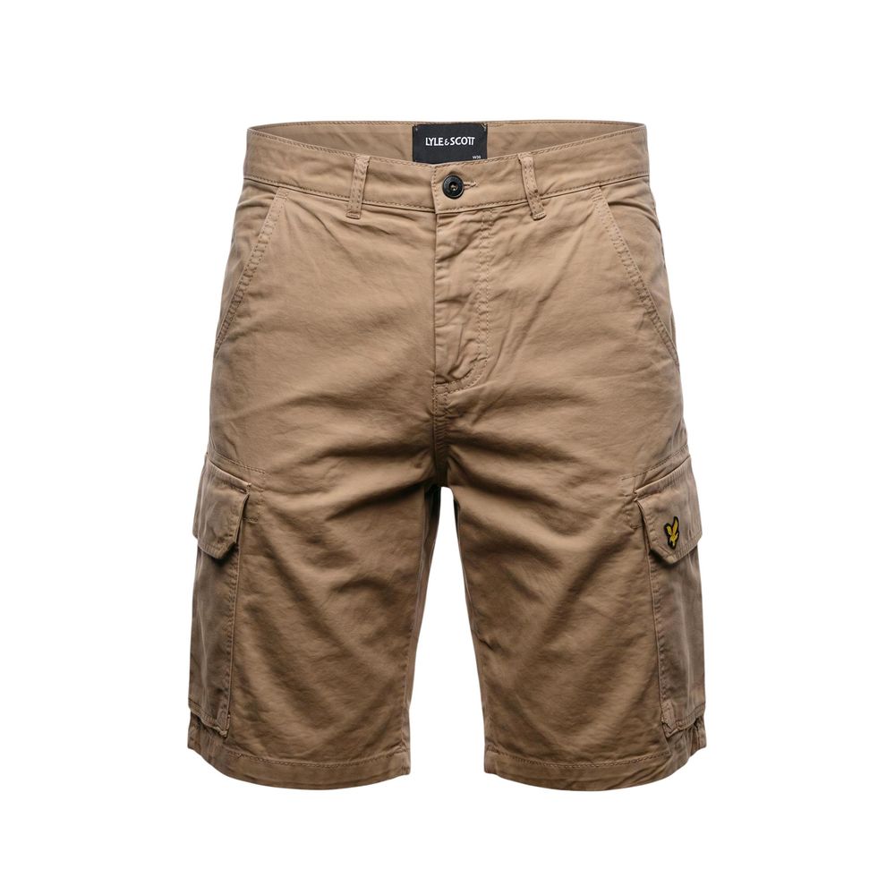 Lyle & Scott Beige Cotton Bermuda Shorts for Men
