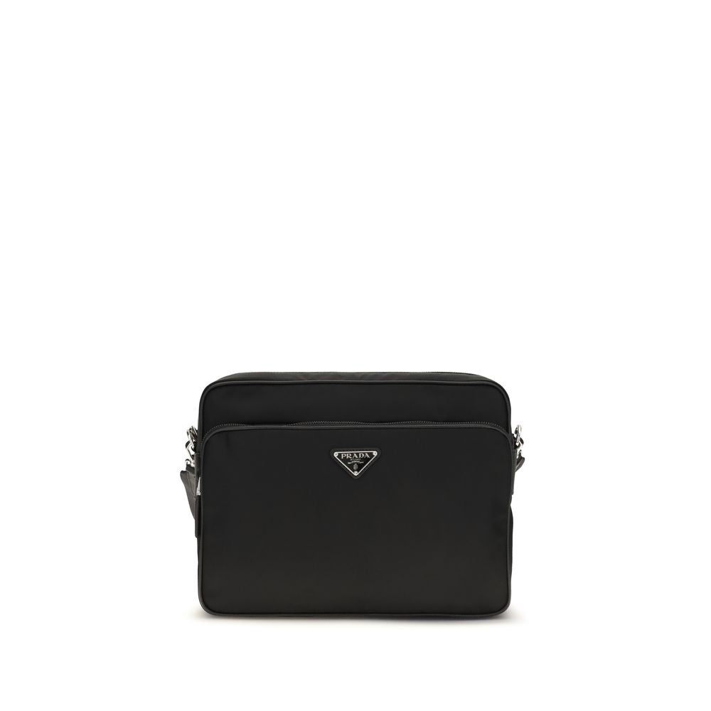 Prada Black Recycled Polyamide Shoulder Bag - Sustainable Elegance