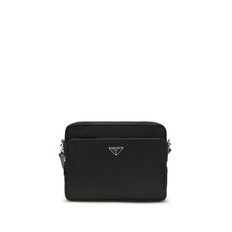 Prada Black Recycled Polyamide Shoulder Bag - Sustainable Elegance