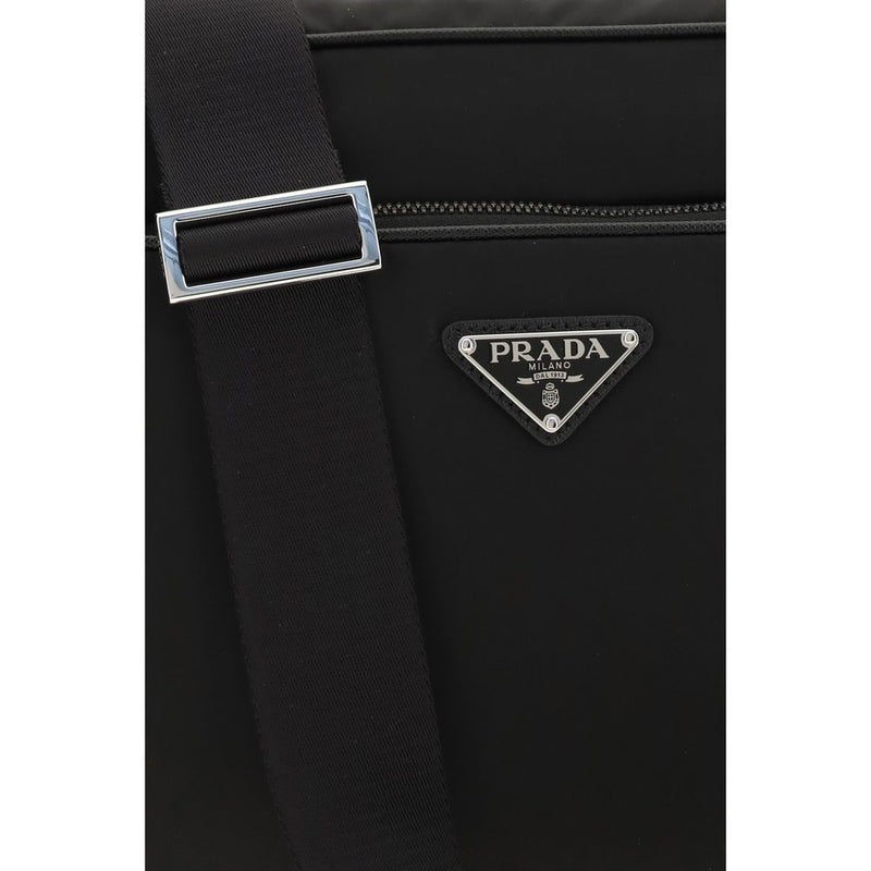 Prada Black Recycled Polyamide Shoulder Bag - Sustainable Elegance