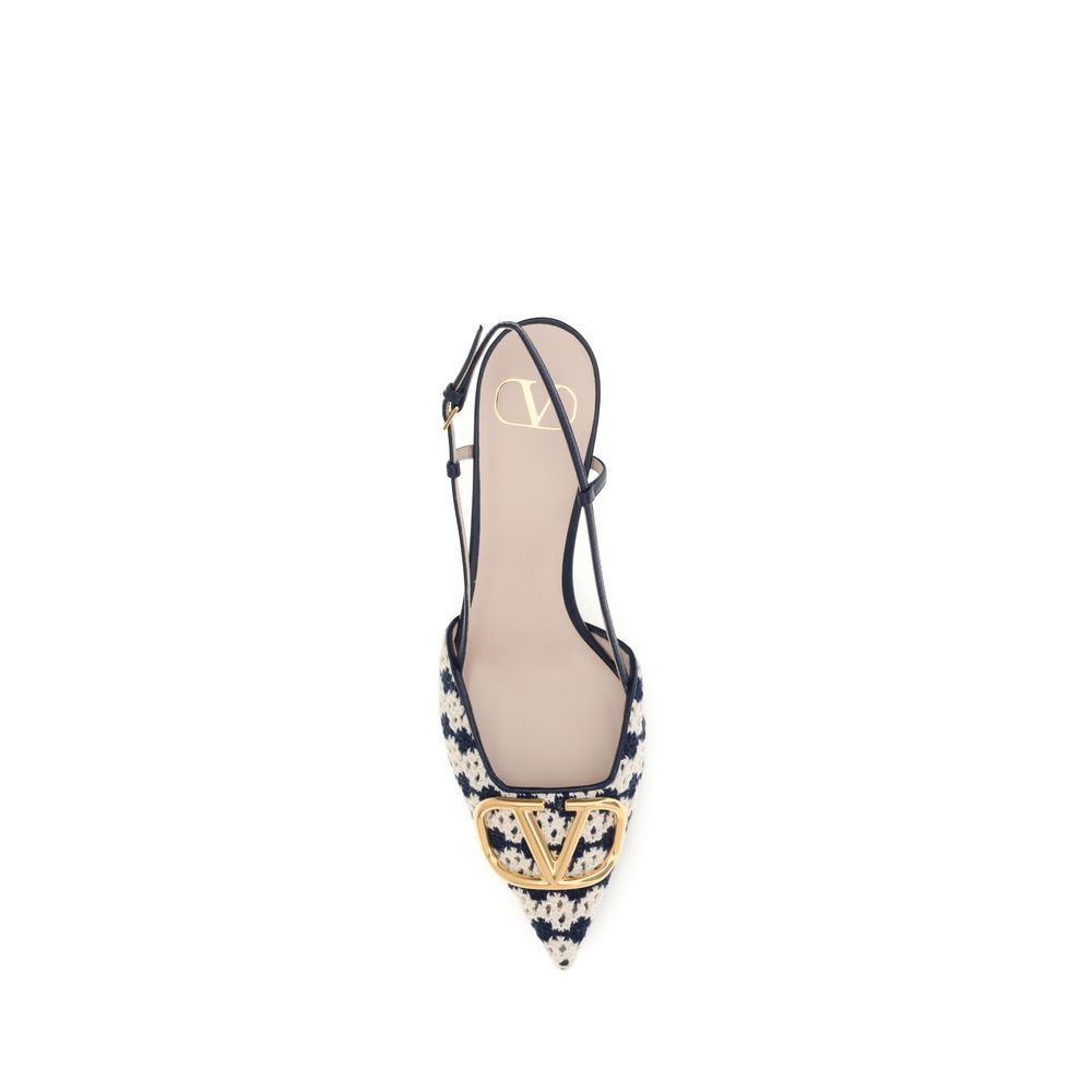 Valentino Garavani Multicolor Goatskin Mid Heel Pumps