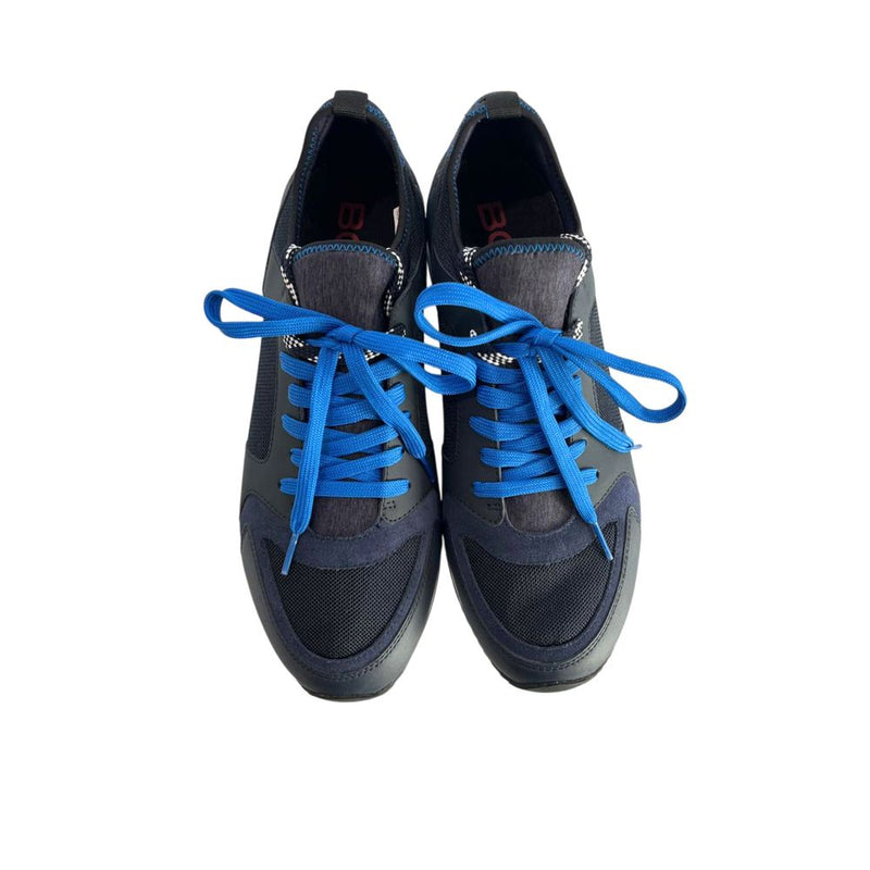 Borbonese Blue Low-Top Sneakers for Men - Comfort & Style