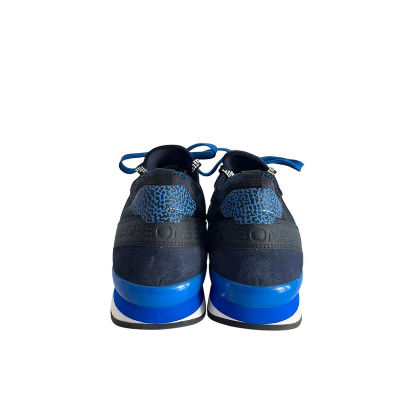 Borbonese Blue Low-Top Sneakers for Men - Comfort & Style