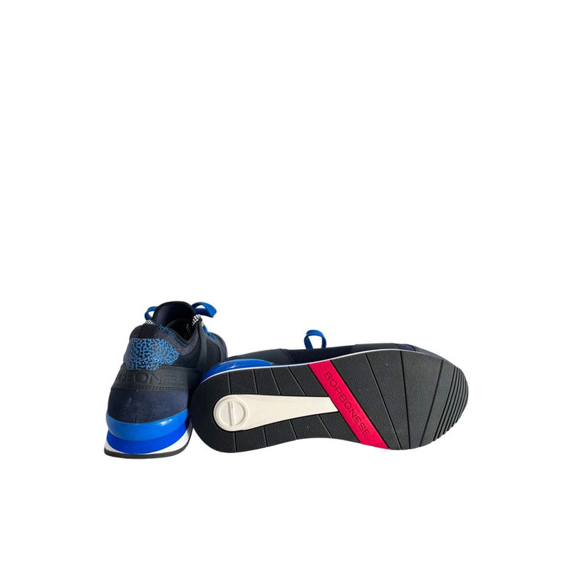 Borbonese Blue Low-Top Sneakers for Men - Comfort & Style