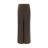 Brunello Cucinelli Brown Acetate Midi Skirt