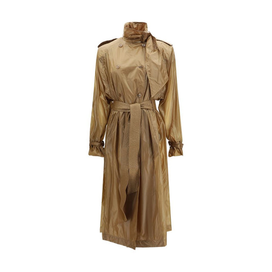 Saint Laurent Beige Polyamide Trench Coat for Women