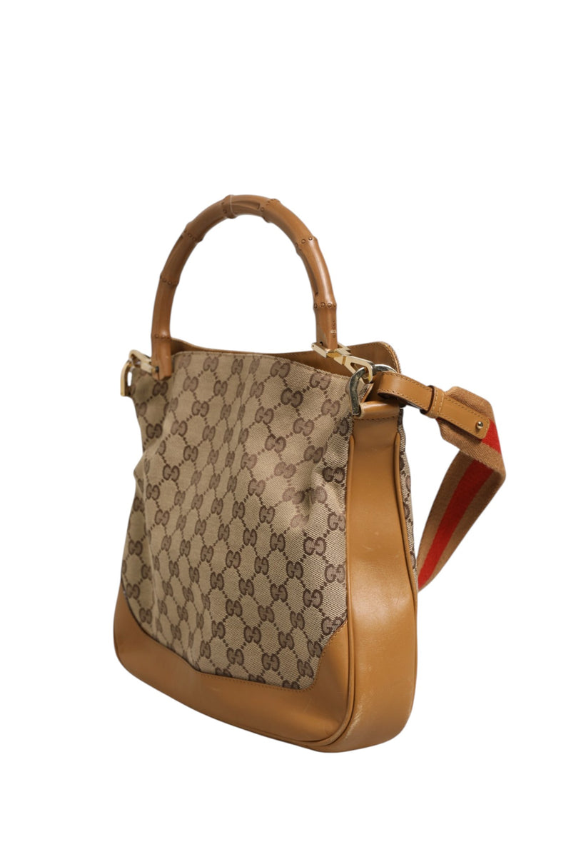 Gucci Diana Small Shoulder Bag in GG Canvas - Brown