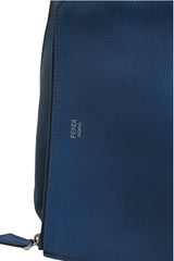 Cabas Fendi en cuir bleu marine