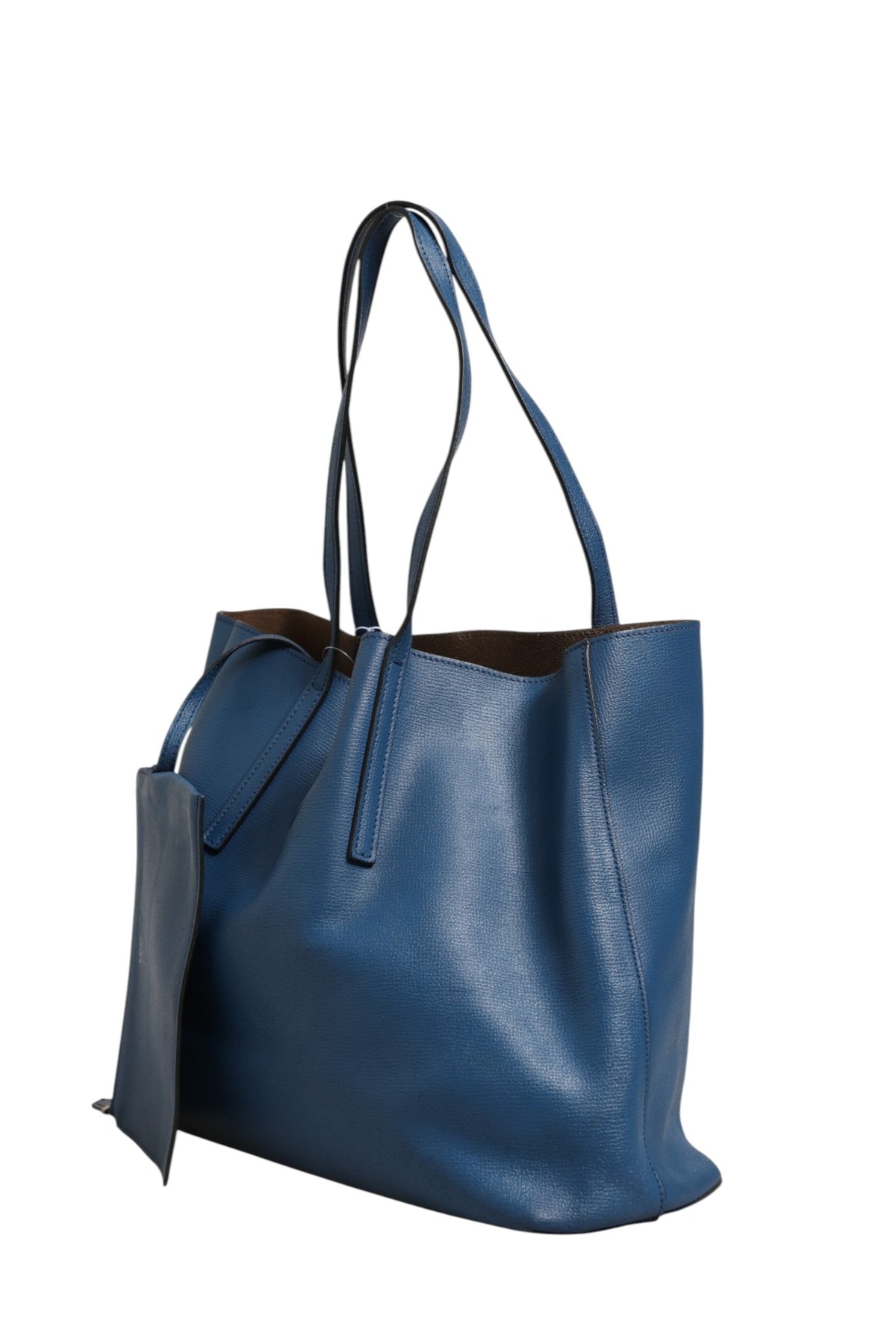 Cabas Fendi en cuir bleu marine