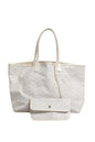 Saint Louis PM Tote Bag in Goyardine Canvas White